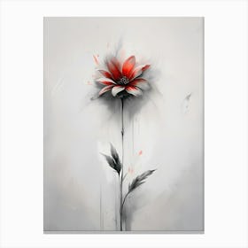 Sketched Flower Canvas Print