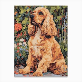 Cocker Spaniel Acrylic Painting 3 Canvas Print