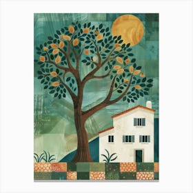 House And Tree Canvas Print Canvas Print