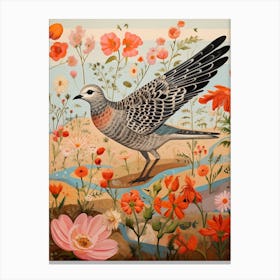 Grey Plover 1 Detailed Bird Painting Canvas Print