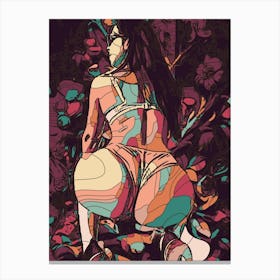 Abstract Geometric Sexy Woman 18 1 Canvas Print