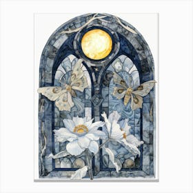 Moonlight In The Window Canvas Print