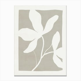 Gray Leaves 05 Canvas Print
