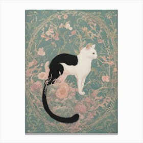 Black & White Cat Canvas Print