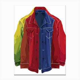 Denim Jackets Canvas Print