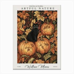 William Morris Pumpkins Decor Autumn Fall Exhibition Art Print 1 Canvas Print