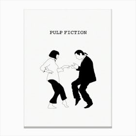 Pulp Fiction Dance Minimalist Canvas Print