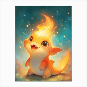 Pokemon Fire Dragon Canvas Print