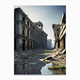 Abandoned City 2 Canvas Print