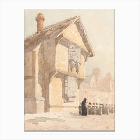 The School Walk, David Cox Canvas Print