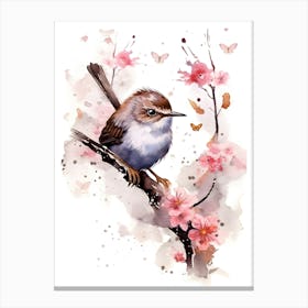 Wren bird Canvas Print