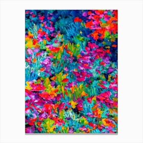Acropora Latistella Vibrant Painting Canvas Print