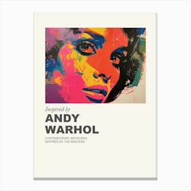 Museum Poster Inspired By Andy Warhol 1 Canvas Print