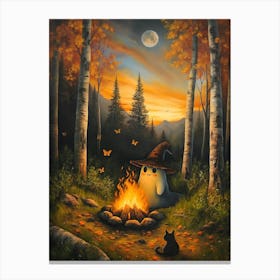 Ghost Campfire 2 Canvas Print