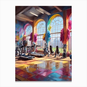 Colorful Gym Canvas Print