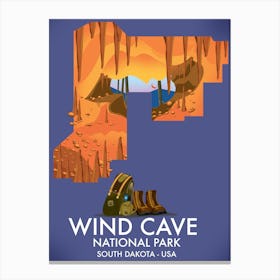 Wind Cave National Park South Dakota USA Canvas Print