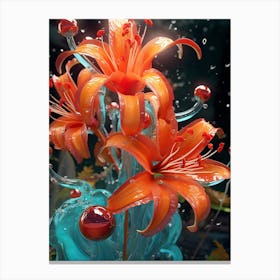 Glass Tiger Lily Canvas Print