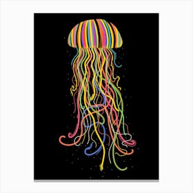 Rainbow Jellyfish Canvas Print