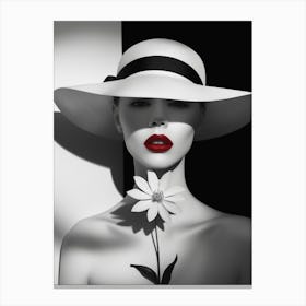 White Hat 1 Canvas Print