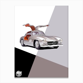 Mercedes 300sl Gullwing Classic Car Canvas Print