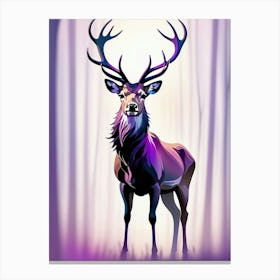 Purple Stag Canvas Print