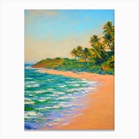 Anjuna Beach Goa India Monet Style Canvas Print
