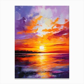 Sunset Art Canvas Print