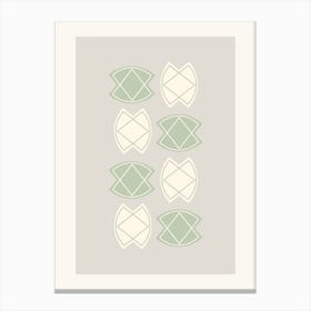 Geometric Shapes Abstract Rhombus Canvas Print