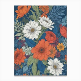 Floral Wallpaper 6 Canvas Print