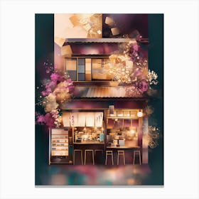 Cute Cozy Japanese Ramen Shop Canvas Print
