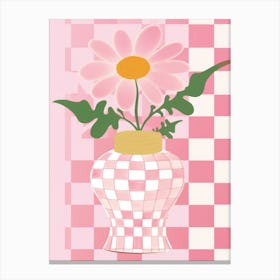 Cosmos Flower Vase 4 Canvas Print