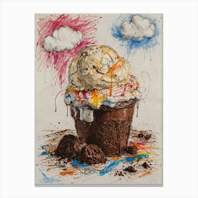 Ice Cream 6 Canvas Print