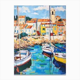 Saint Tropez France 4 Fauvist Painting Canvas Print