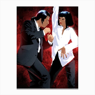 Affiche d'art Film Fan-art - Pulp Fiction Dancing - Nour Tohme