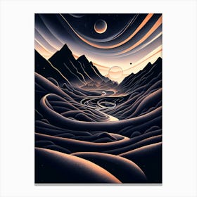 Landscape Of The Universe Canvas Print