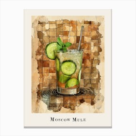 Moscow Mule Tile Poster 3 Canvas Print