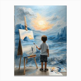 By A Child Canvas Print