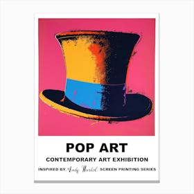 Top Hat Pop Art 1 Canvas Print