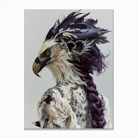 Eagle in woman's body Canvas Print