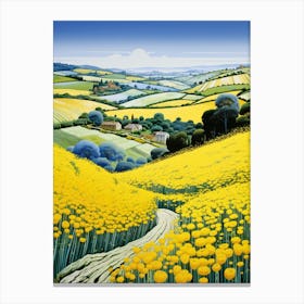 Yellow Fields Canvas Print