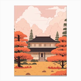 Japan 2 Travel Illustration Canvas Print