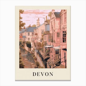 Vintage Travel Poster Devon 2 Canvas Print