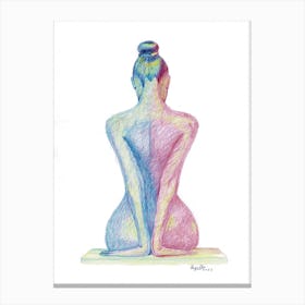 Nude of woman 3 Canvas Print