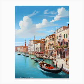 Grand Canal In Venice..4 Canvas Print