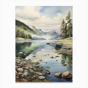 Lake In The Mountains 3 Canvas Print