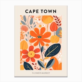 Flower Market Poster Cape Town South Africa Canvas Print