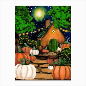 Hallow Eve Pumpkin Season Canvas Print