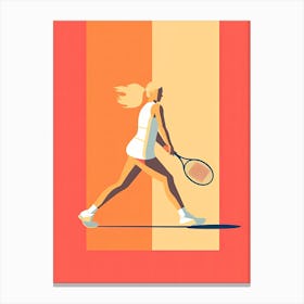 Tennis Player In Action 2 Canvas Print