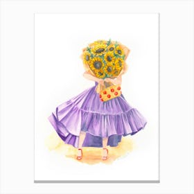 Sunflowers Chic Invalides Canvas Print