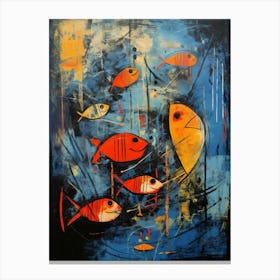 Fish Abstract Expressionism 3 Canvas Print